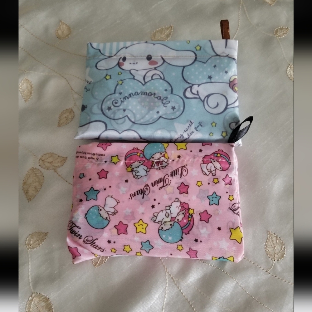 Cinnamoroll and Little Twin Stars Shoulder Bag - Blue and Pink